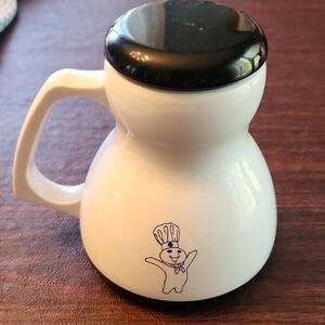 Pillsbury White and Black Coffee Carafe